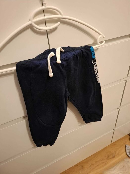 so cute 92 granatowe spodnie dresowe dres dresy dziecięce dla dziecka