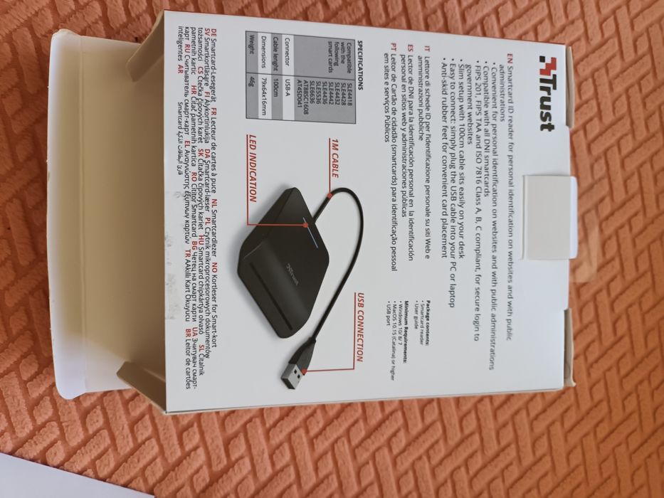 NOVO Leitor Cartão Cidadão Trust Primo  Smartcards DNI