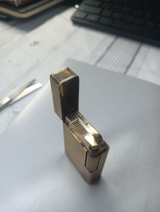 Isqueiro S.T. Dupont Ligne 1 Ouro 20 Mícrons (Vintage - A Funcionar)