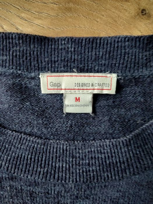 Sweter granatowy GAP 38 M wiskoza bawełna