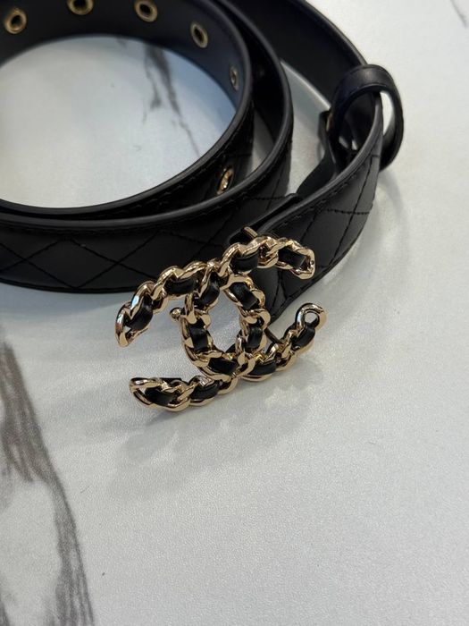 Ремінь, пояс chanel шкіряний