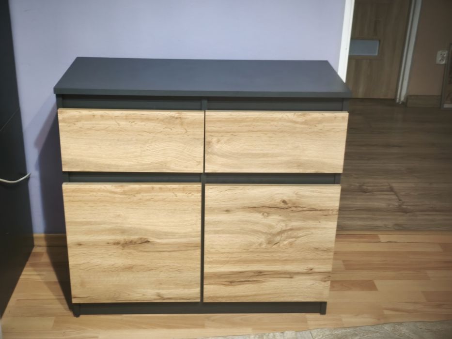 Komoda 100 cm antracyt/wotan