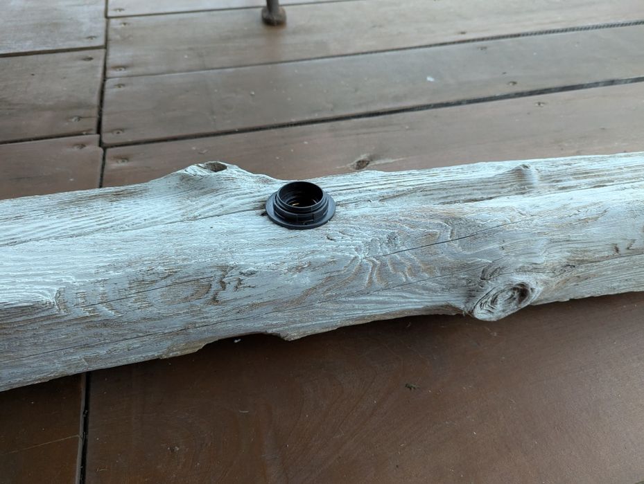 Lampa sufitowa vintage prowansalska trzypunktow bielona 2,5m