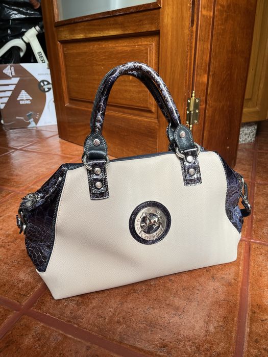 Bolsa Cavalinho Branca e Azul NOVA