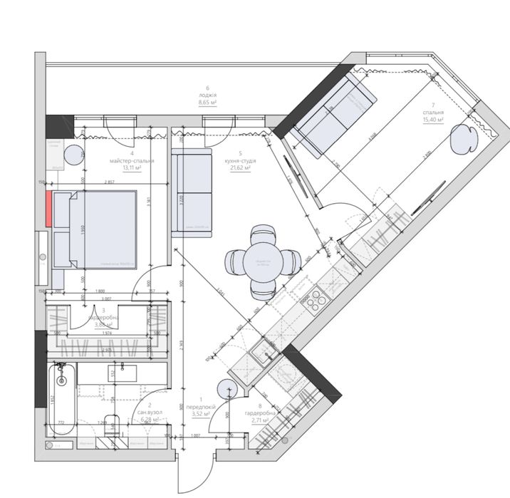 2-комн с ремонтом в ЖК Милос, 7 Фонтана, вид на море, Гефест/ Аркадия