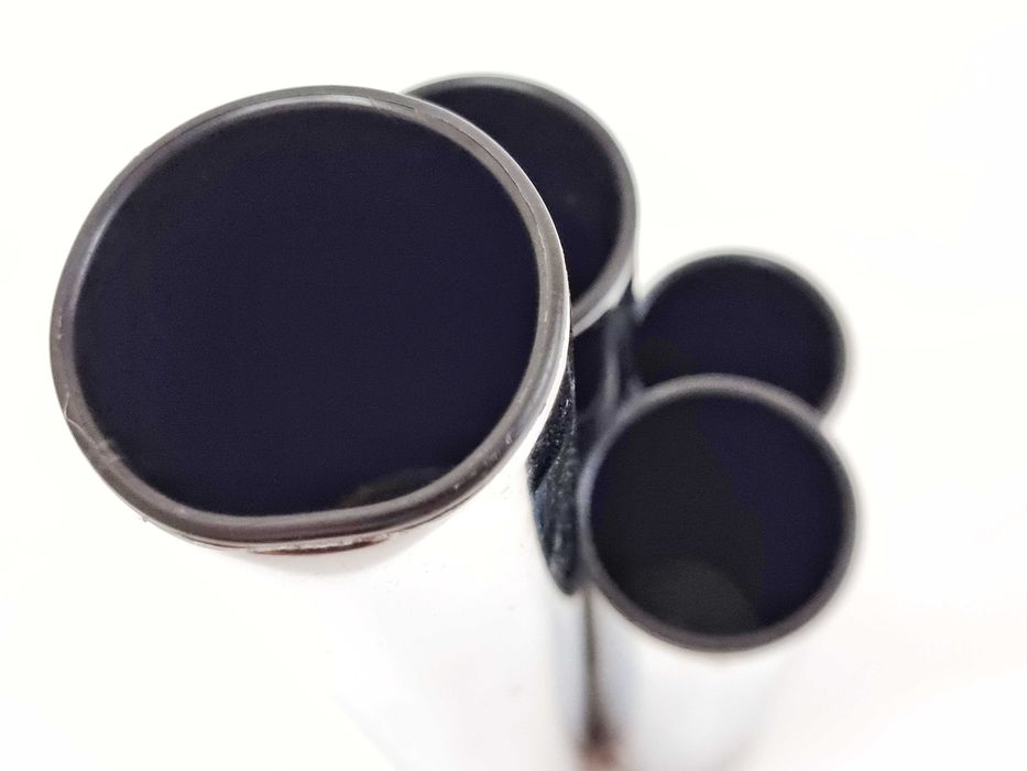 Vaso tubular cromado Space Age Gio Ponti e Lino Sabattini Tubi anos 70