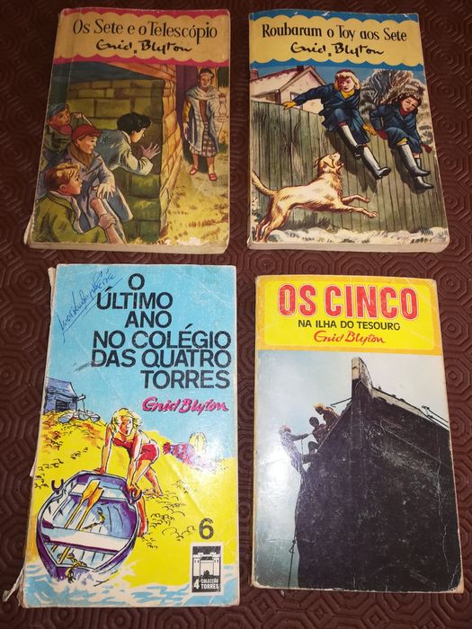 Livros de colecção Os sete e os cinco Enid Blyton