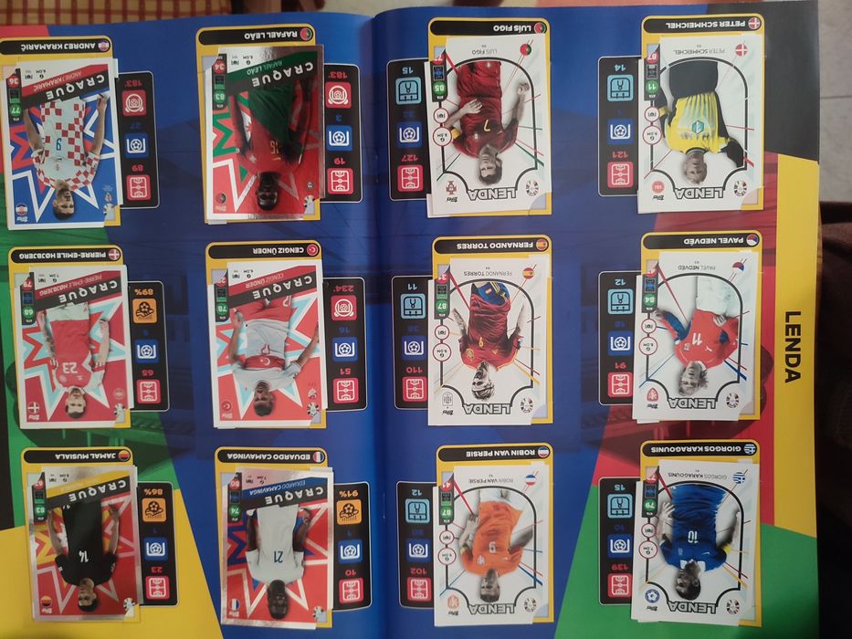 Caderneta Completa Exclusiva Match Attax TOPPS Euro 2024