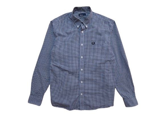 FRED PERRY Koszula Męska w Kratkę z Kieszonką r. M