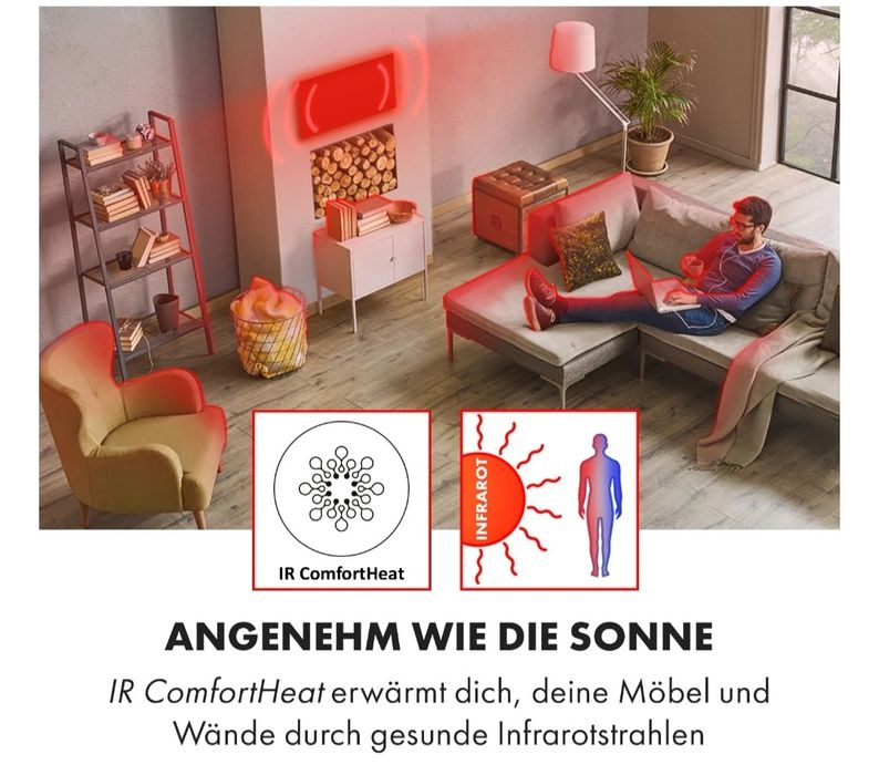 Интеллектуальный инфракрасный нагреватель Wonderwall Air Art Klarstein