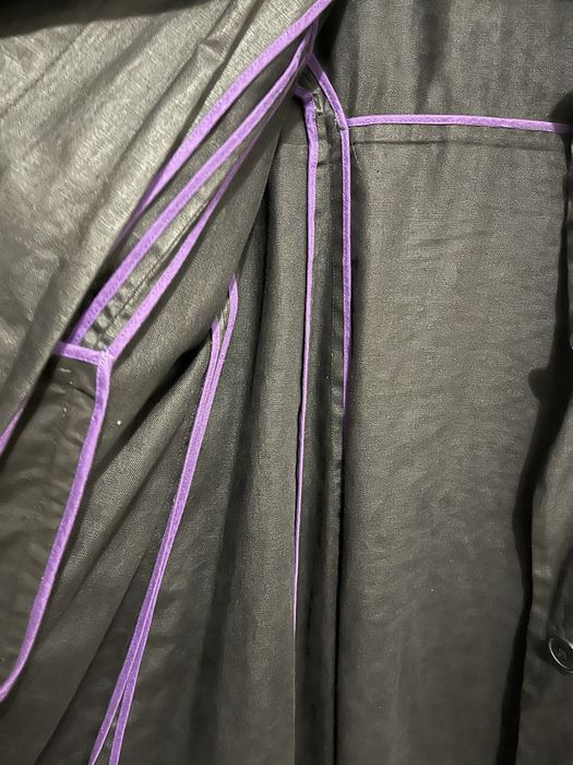 Gabardine linho preto Soft Grey