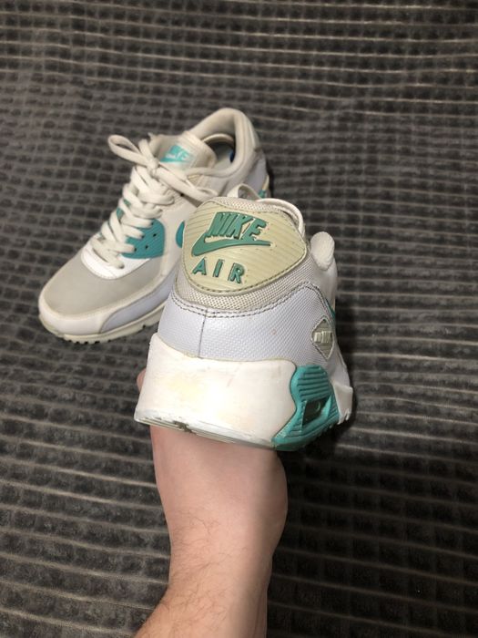 NIKE AIR MAX 90 (39) 25-25.5см женские кроссовки белые оригинал максы