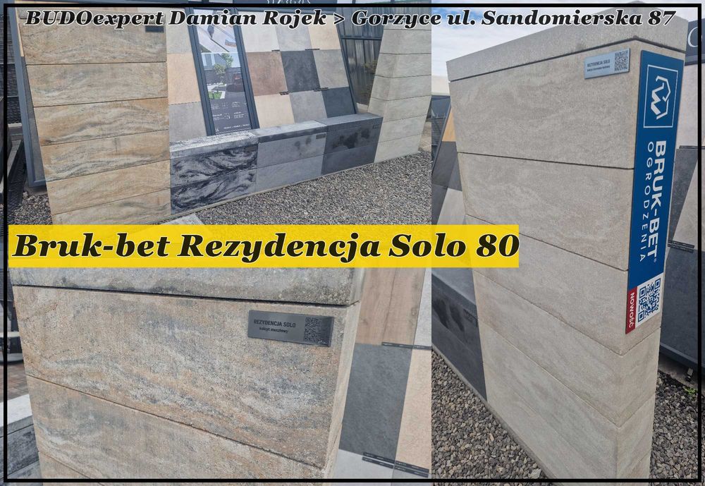 Pustak bloczek BRUK-BET ogrodzenie seria Rezydencja NOVATOR 80x19x24