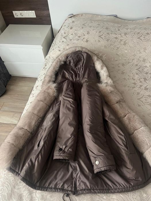 Парка пуховик пальто куртка песец