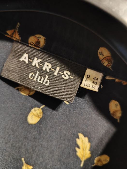 Akris luksusowa jedwabna sukienka XXL