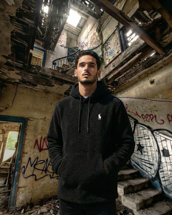 Преміум худі Polo Ralph Lauren з вишитим лого та QR кодом