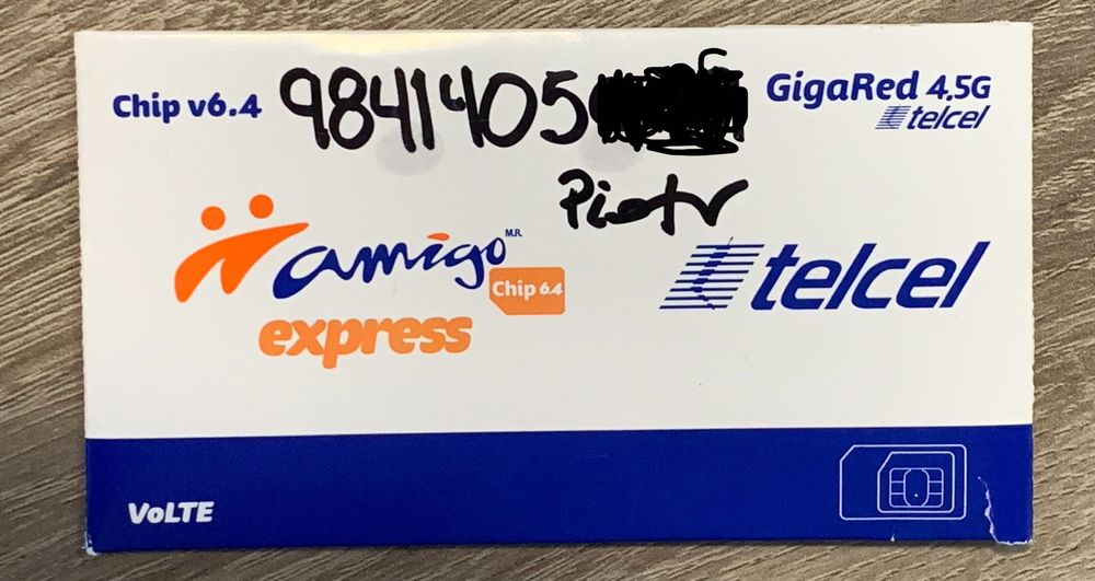 Karta sim, Meksyk, Internet,