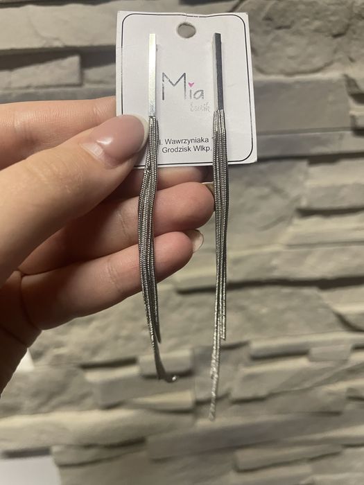 kolczyki nowe srebrne