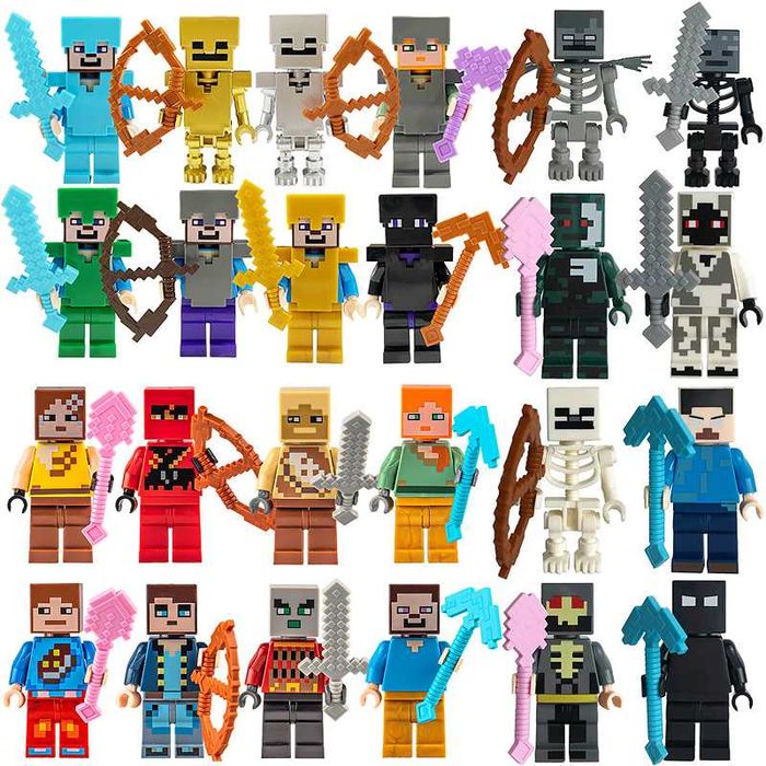 Адвент календарь Лего Майнкрафт на 24 окошка. Фигурки Lego Minecraft