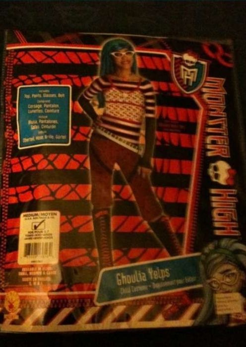 Disfarce carnaval halloween máscara Monster high