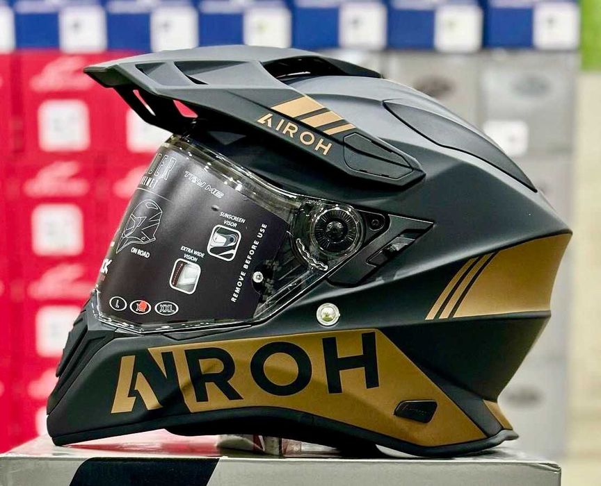 Capacete NOVO Airoh Commander Gold Matt (45% Desconto) Tam XS-S-L-XL