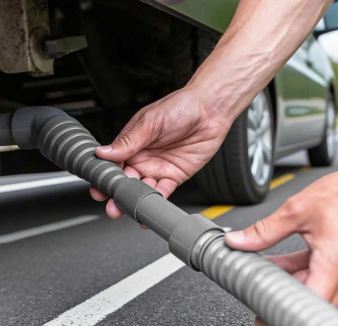 Składana rura odpływowa do przyczepy kempingowej kampera 40-200cm wąż ściekowy adapter kanalizacja camping karawan uniwersalna rura odpływowa wysyłka