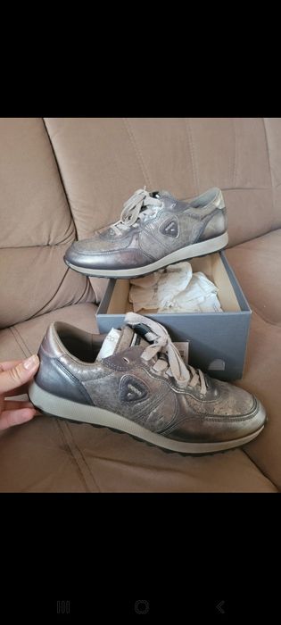 Nowe trampki Ecco Grey silver 40