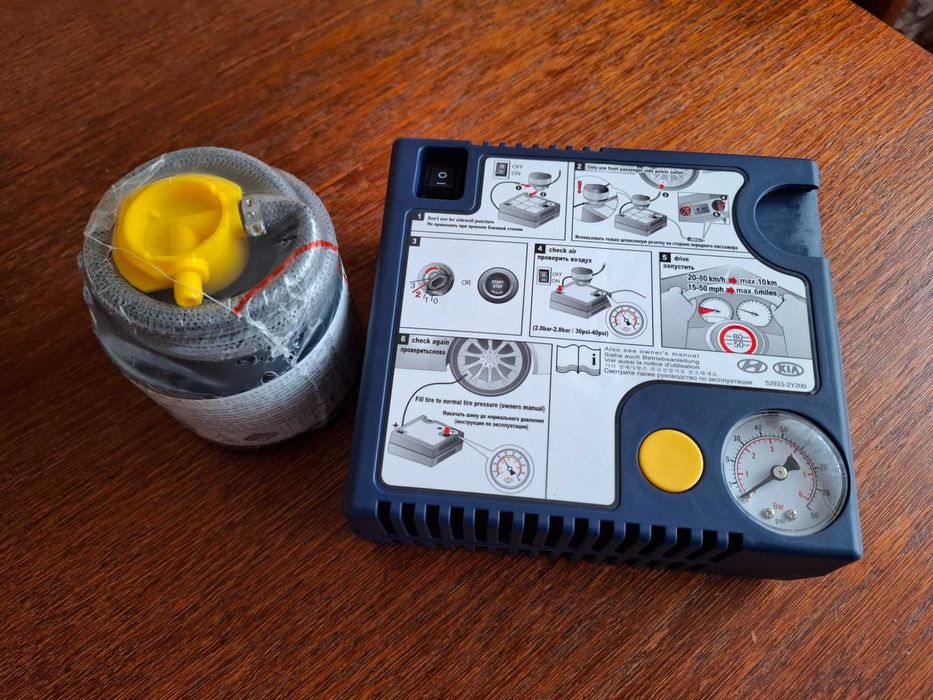 ZESTAW NAPRAWCZY kompresor klej kół opon HYUNDAI KIA ix35 Nowy ORYGINA