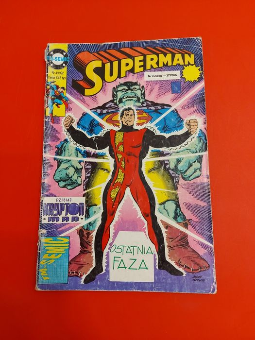 Komiks Superman 1992  nr 4 Semic tm-System DC Comics