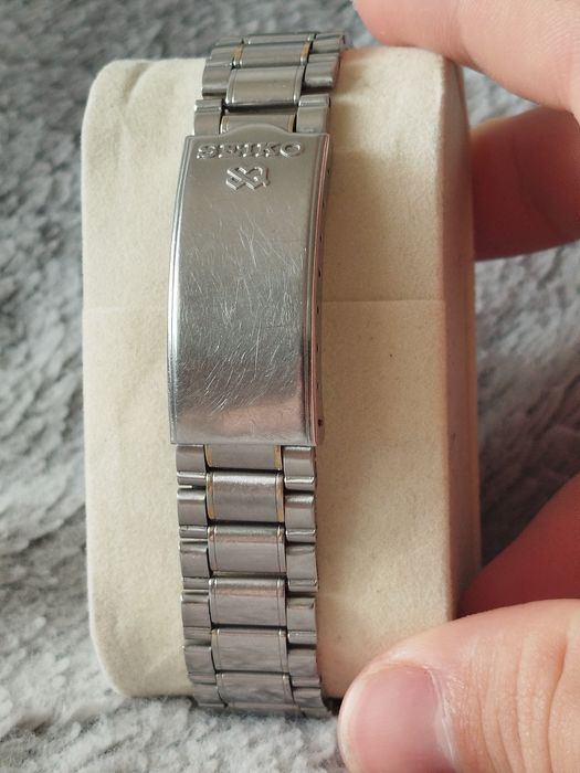 Zegarek Seiko Quartz Chronograph 7A38-7060 silver gold two tone