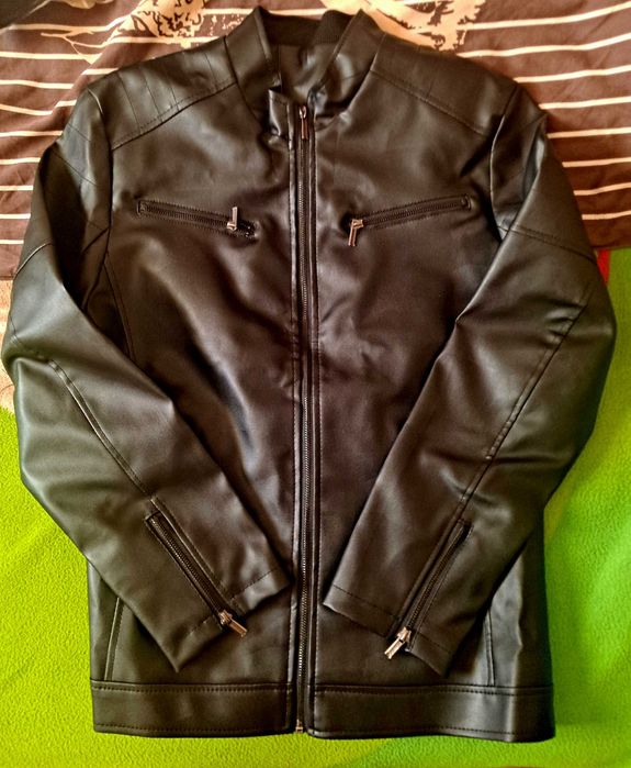 Skóra męska czarna