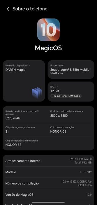 Honor Magic 7 Pro como novo com garantia
