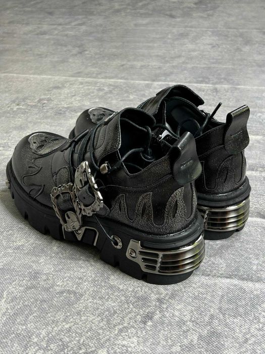 New Rock tank reactor boots black черевики чорні ботинки черные