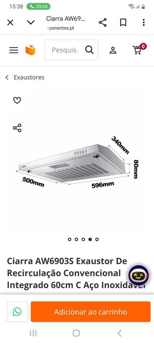 Vendo isaustor novo na caixa