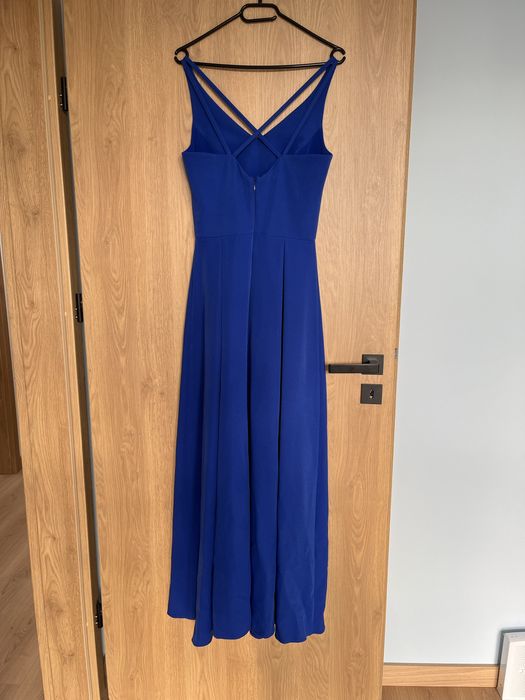 Suknia chabrowa długa balowa/wieczorowa/weselna