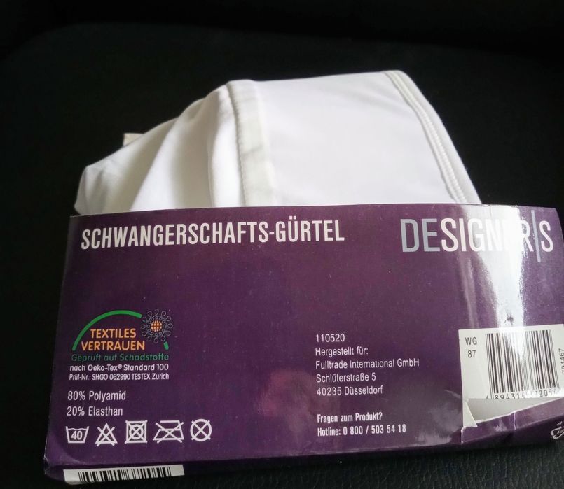 Pas ciążowy r. S - regulowany, niemiecki