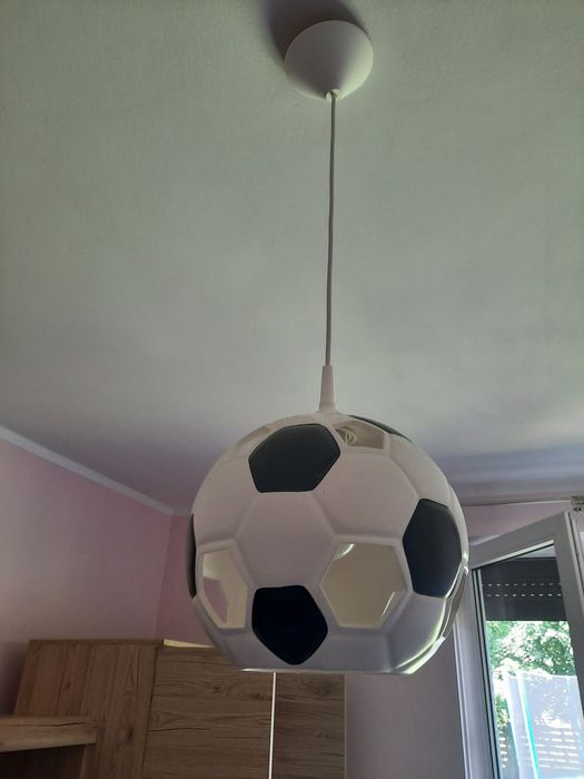 Lampa wisząca + kinkiet pilka