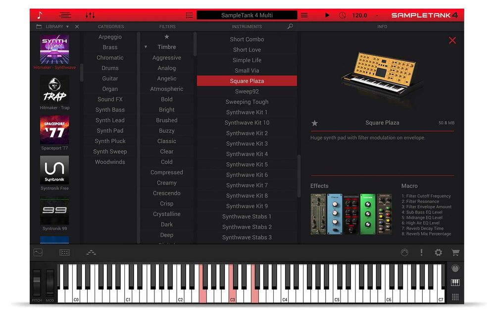 Ik multimedia Hitmaker Synthwave (sampletank) vst