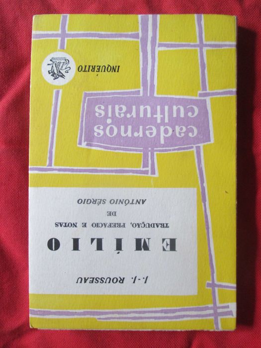 Emílio, by Jean-Jacques Rousseau, trans., pref., notes by António Sérgio64553174081410120