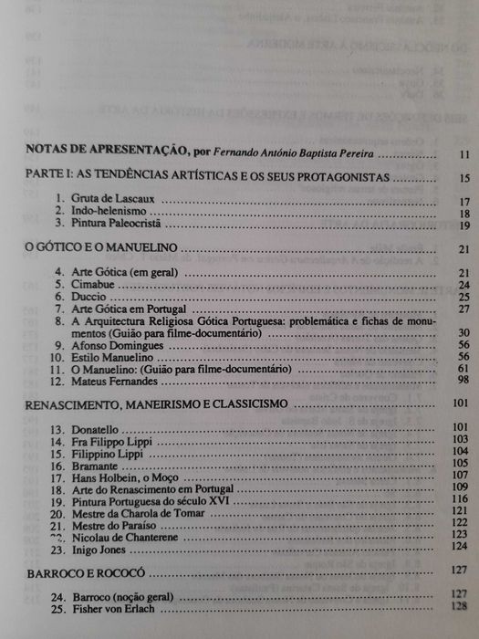 Jorge Henrique Pais da Silva, Páginas de História da Arte