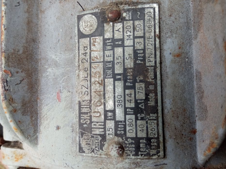 Silnik elektryczny 1.5 kw 1420 obr/min