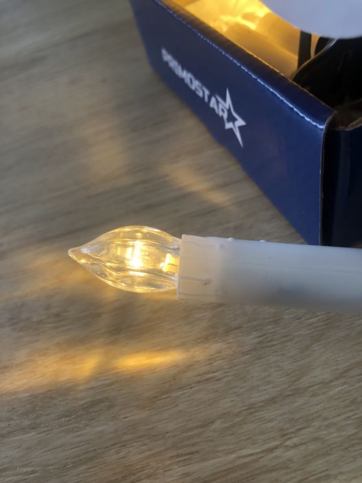 Lampki led świece na choinkę