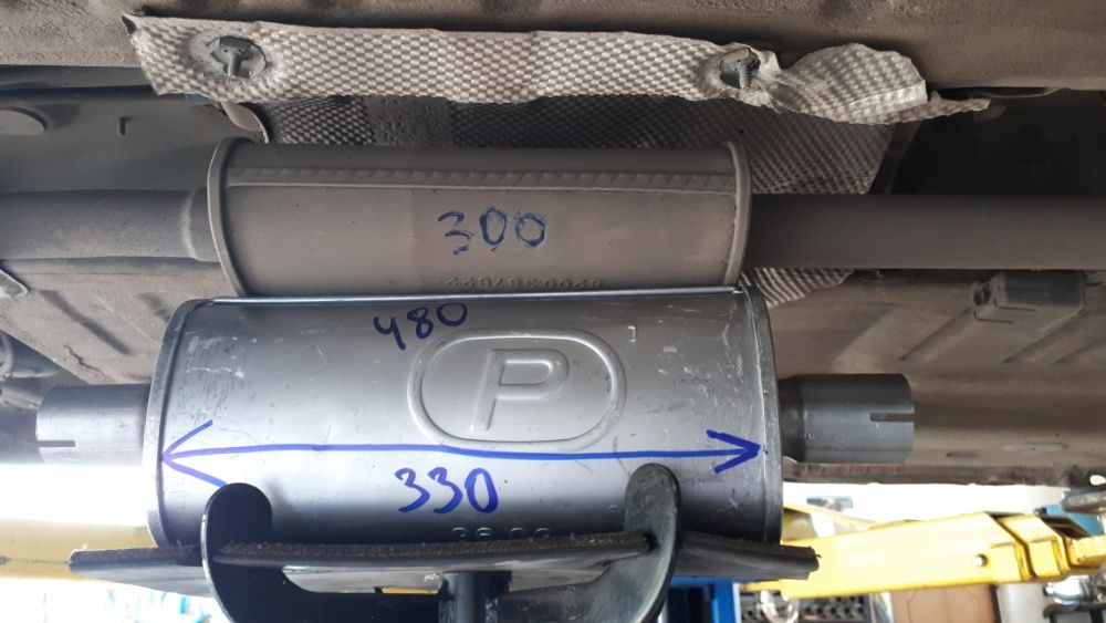 Глушитеь Резонатор   Дачия Логан Dacia Logan  Сандера Renault Sandero