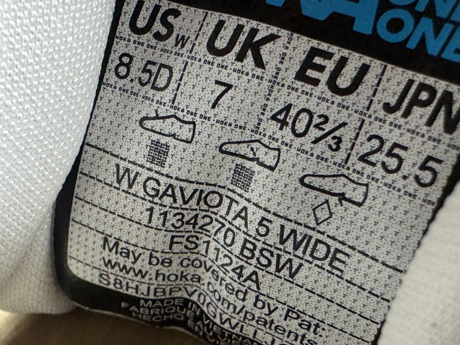 Оригінал Розмір 40 Кросівки Hoka One One Gaviota 5 Взуття