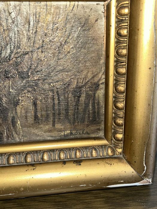 Most Lwowski Nowy Sącz stary obraz olejny I Kózka