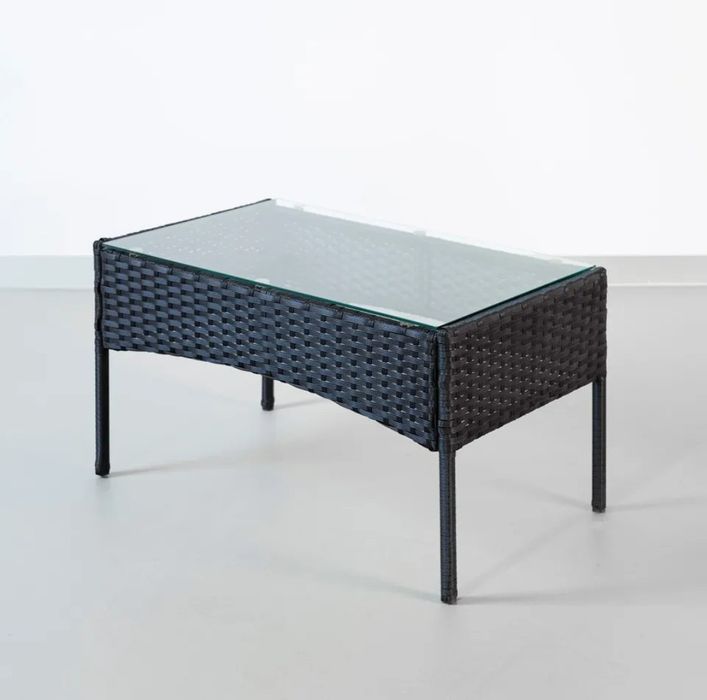 Zestaw mebli ogrodowych Italform technorattan Brava czarny 4 el.