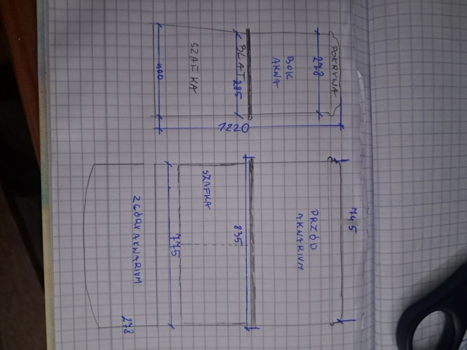 Szafka  pod Akwa  100 l panoramiczne   plus gratisy