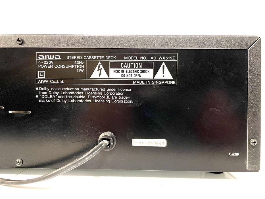 AIWA AD-WX 515Z Magnetofon Double Cassette Deck Stereo Audio HiFi