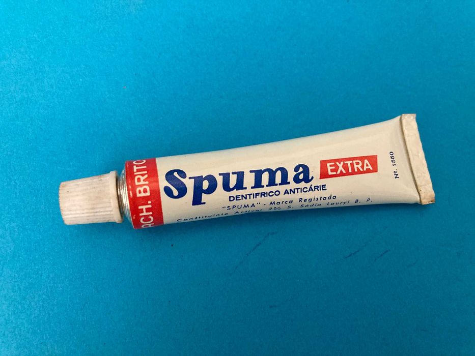 Rara Pasta de Dentes Spuma Extra da Ach Brito Anos 60 Nova