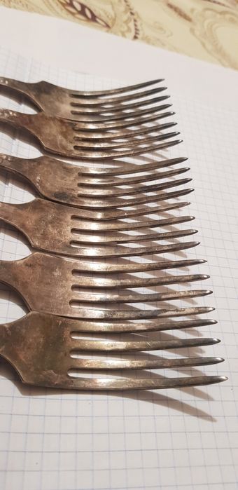 Вилки СССР посеребрение мнц как новые.